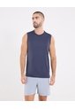 Camiseta  Para Hombre Manga Sisa Cuello Redondo Color Azul Marca Ostu #60091473 de Ostu