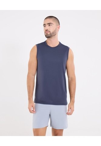 Camiseta  Para Hombre Manga Sisa Cuello Redondo Color Azul Marca Ostu #60091473 Ostu