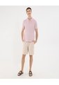 Polo Para Hombre Cuello Tejido Sin Bolsillo Color Rosa Marca Ostu #60110793 de Ostu