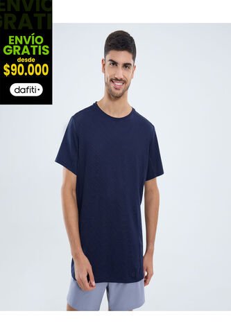 Camiseta Para Hombre Manga Corta Cuello Redondo Color Azul Marca Ostu #60091654 Ostu