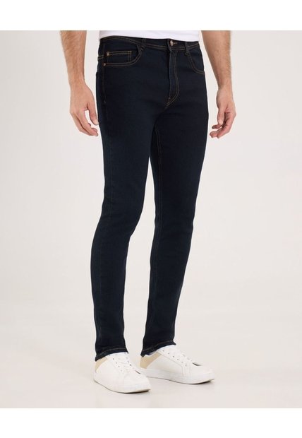 Jean Para Hombre Skinny Color Azul  Marca Ostu #60160301
