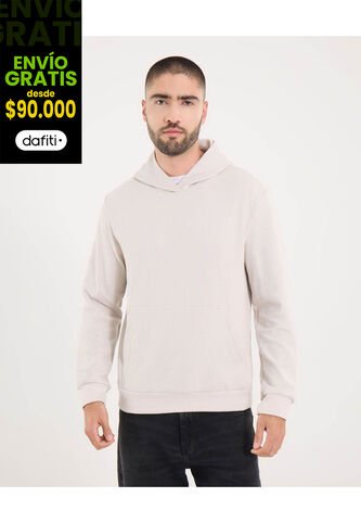 Buzo Para Hombre Hoodie Color Beige Marca Ostu #60060530 Ostu