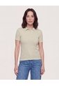 Polo Textura Classic Fit  Para Mujer Verde Ostu de Ostu