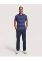 Polo  Para Hombre Cuello Tejido Con Bolsillo Color Azul Marca Ostu #60110899 de Ostu