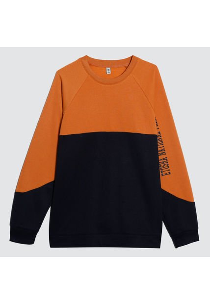 Buzo Para Hombre Cuello Redondo Color Naranja Marca Ostu #60060351