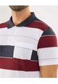 Polo Para Hombre Cuello Tejido Con Bolsillo Color Blanco Marca Ostu #60110802 de Ostu