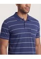 Polo  Para Hombre Cuello Tejido Con Bolsillo Color Azul Marca Ostu #60110899 de Ostu