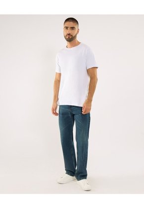 Jean Para Hombre Straight Color Azul Marca Ostu #60160443