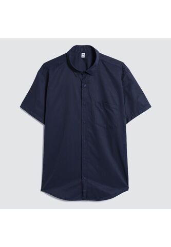 Camisa Para Hombre Manga Corta Con Bolsillo Color Azul  Marca Ostu #60010628 Ostu