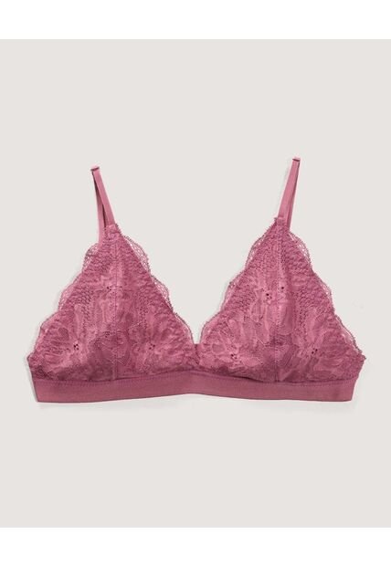 Bralette Para Mujer Encaje Color Morado Marca Ostu #40810007