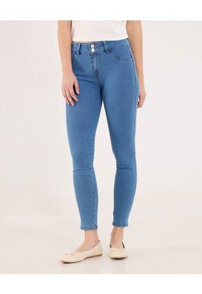 Jean Para Mujer Push Up Color Azul Medio Marca Ostu #40160535