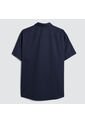 Camisa Para Hombre Manga Corta Con Bolsillo Color Azul  Marca Ostu #60010628 de Ostu