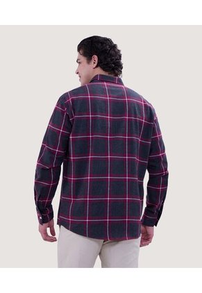 Camisa Para Hombre Manga Larga Sin Bolsillo Color Negro Marca Ostu #60010742