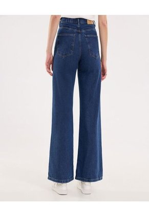 Jean Para Mujer Wide-Leg Color Azul Marca Ostu #40160594