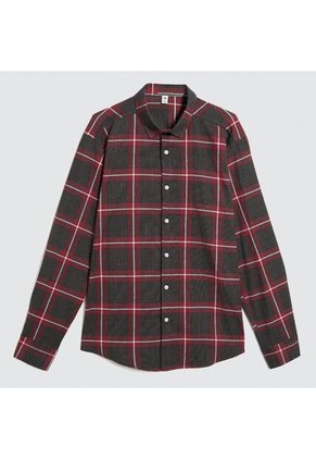 Camisa Para Hombre Manga Larga Sin Bolsillo Color Negro Marca Ostu #60010742