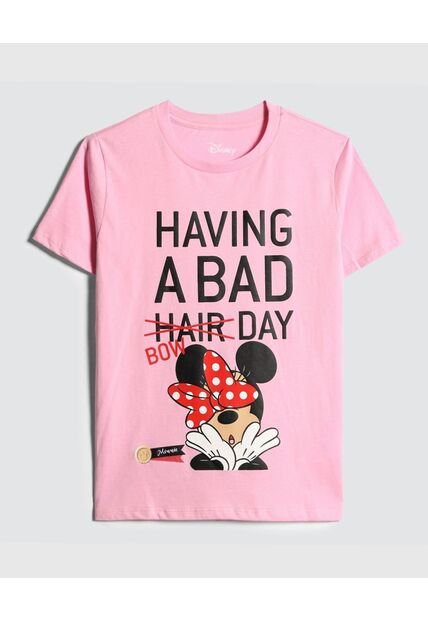 Camiseta Con Estampado De Minnie Mouse  De Mujer #40091905