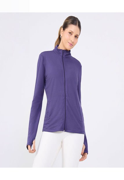 Buzo Para Mujer Cuello Alto O Cuello Tortuga Color Morado Marca Ostu #40060452