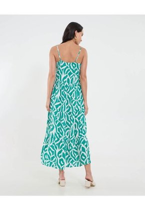 Vestido Para Mujer M/Sisa Largo Color Verde Marca Ostu #40170316