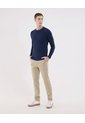 Saco Para Hombre Cuello Redondo Color Azul  Marca Ostu #60330033 de Ostu