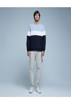 Buzo Para Hombre Cuello Redondo Color Gris  Marca Ostu #60060383