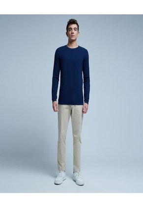 Saco Para Hombre Cuello Redondo Color Azul  Marca Ostu #60330033