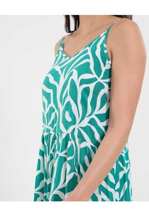 Vestido Para Mujer M/Sisa Largo Color Verde Marca Ostu #40170316
