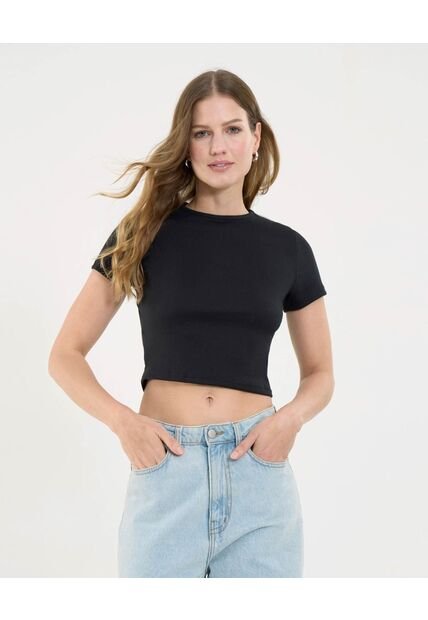 Crop Top Para Mujer Crop Top Color Negro Marca Ostu #40092332