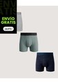 Pack X3 Boxer Medio Mix Estampado X3 Para Hombre Surtido Ostu de Ostu