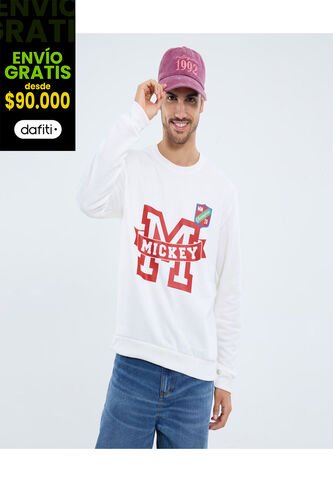 Buzo Cuello Redondo Estampado Mickey  De Hombre #60060550 Ostu