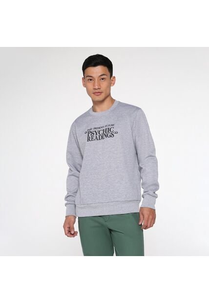 Buzo Para Hombre Cuello Redondo Color Gris  Marca Ostu #60060204