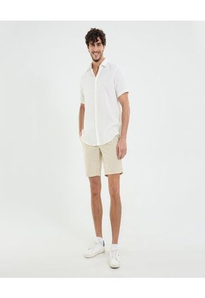 Bermuda Para Hombre  Color Beige Marca Ostu #60100433