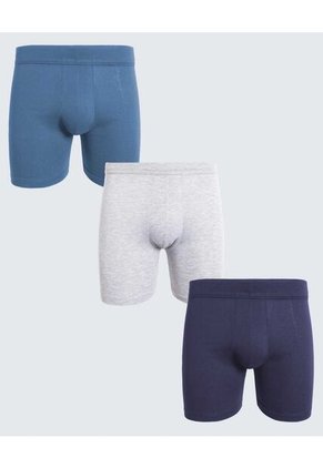 Boxer Para Hombre Filete Medio Algodón Color Pack X Marca Ostu #60000489