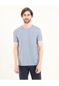 Camiseta  Para Hombre Manga Corta Cuello Redondo Color Gris Marca Ostu #60091692 de Ostu