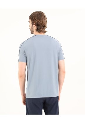 Camiseta  Para Hombre Manga Corta Cuello Redondo Color Gris Marca Ostu #60091692
