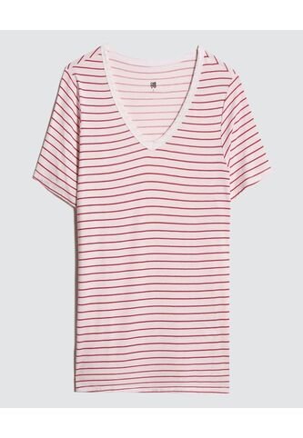 Camiseta Para Mujer Manga Corta Color Rojo Marca Ostu #40091960 Ostu