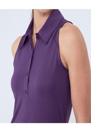 Polo Para Mujer Manga Sisa Color Morado Marca Ostu #40110167