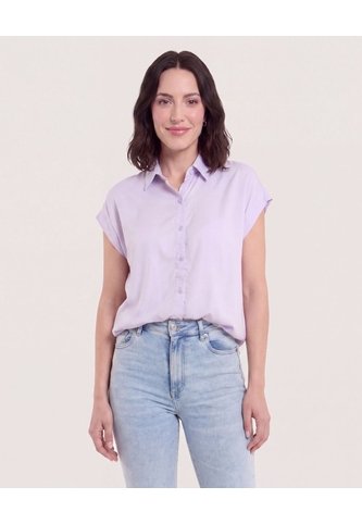 Camisa Manga Corta  Para Mujer Morado Ostu Ostu
