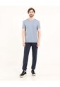 Camiseta  Para Hombre Manga Corta Cuello Redondo Color Gris Marca Ostu #60091692 de Ostu