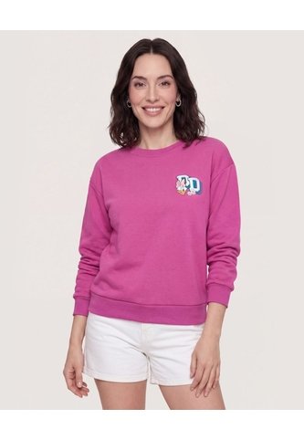 Buzo Daisy Duck Mood  Para Mujer Fucsia Ostu Ostu