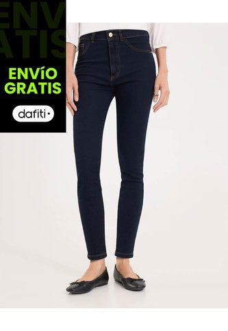 Jean Para Mujer Skinny Color Azul  Marca Ostu #40160419 Ostu