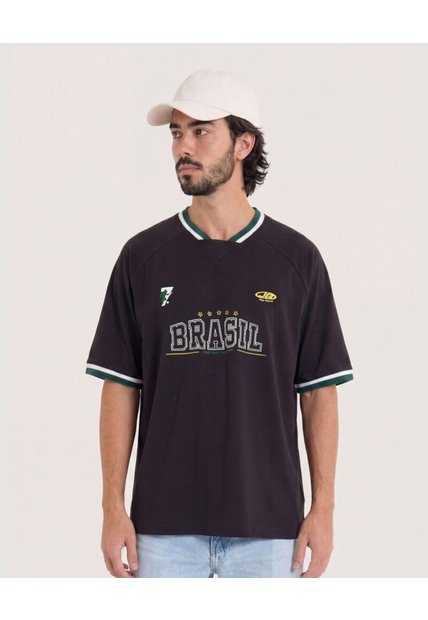 Camiseta Mundial Brasil 2026  Para Hombre Negro Ostu