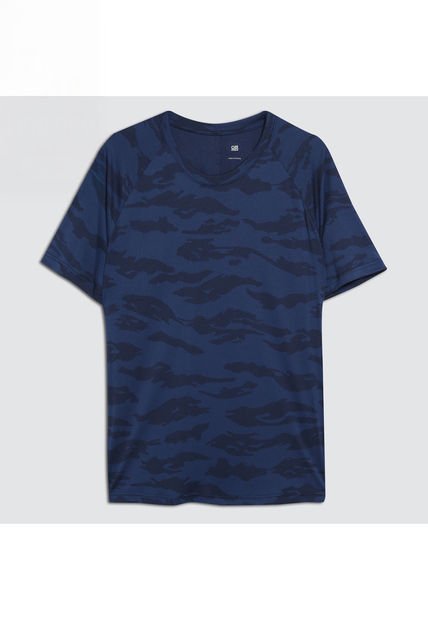 Camiseta Para Hombre Manga Corta Color Azul  Marca Ostu #60091074