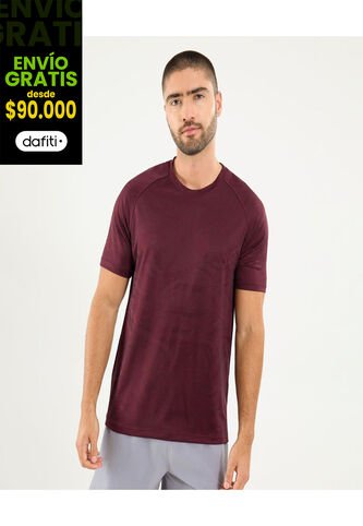 Camiseta Para Hombre Manga Corta Cuello Redondo Color Rojo Marca Ostu #60091632 Ostu