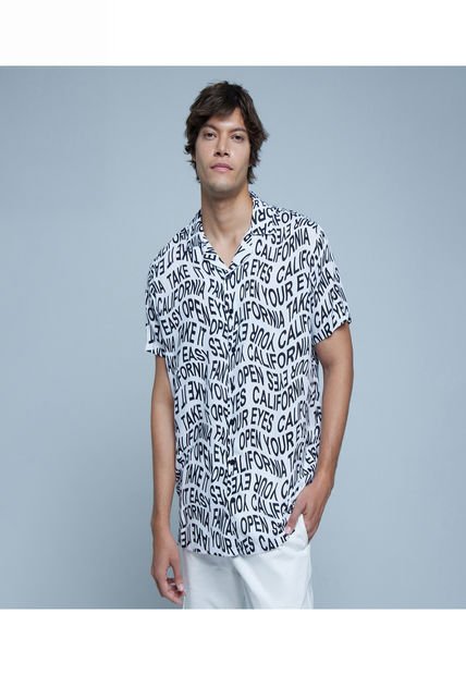 Camisa Para Hombre Manga Corta Sin Bolsillo Color Negro Marca Ostu #60010654
