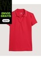 Polo  Para Mujer Manga Corta Color Rojo Marca Ostu #40110190 de Ostu