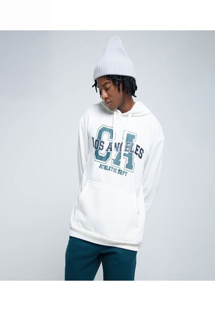 Buzo Para Hombre Hoodie Color Crema Marca Ostu #60060392