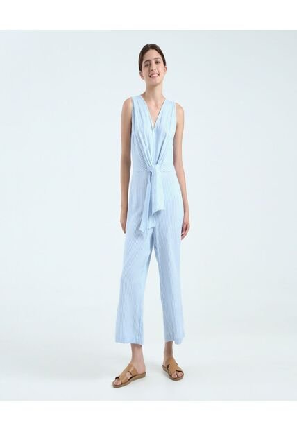 Enterizo Para Mujer Manga Sisa Color Azul  Marca Ostu #40320082