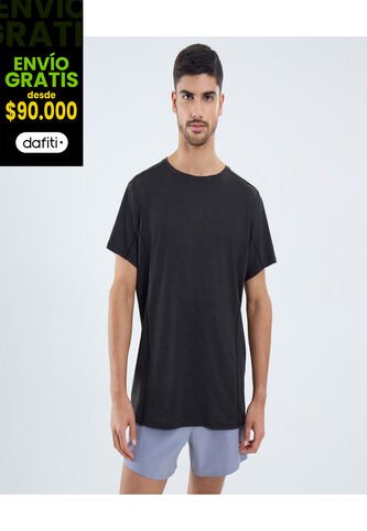 Camiseta Para Hombre Manga Corta Cuello Redondo Color Negro Marca Ostu #60091654 Ostu