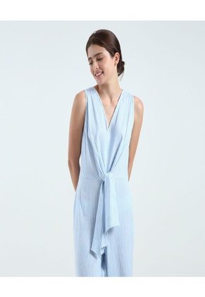 Enterizo Para Mujer Manga Sisa Color Azul  Marca Ostu #40320082