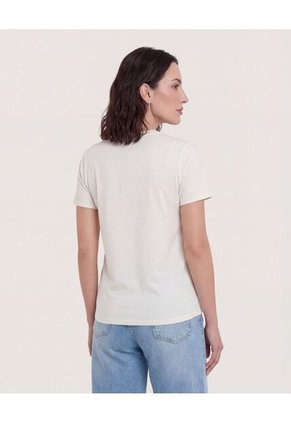 Camiseta  Para Mujer Manga Corta Cuello Redondo Color Blanco Marca Ostu #40092829